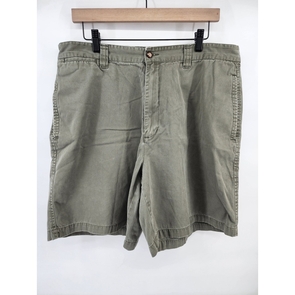 GreatLand Mens Olive Green Cotton Twill Chino Shorts Size 38 Style